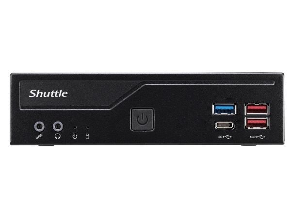 Shuttle XPC slim DH770 - Barebone - Slim-PC LGA1700-sokkel - Intel H770 - ingen CPU - RAM 0 GB - Gigabit Ethernet