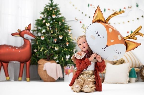 PartyDeco FB101, Lekeballong, Folie, Flerfarget, Festtema, Figur, 730 mm