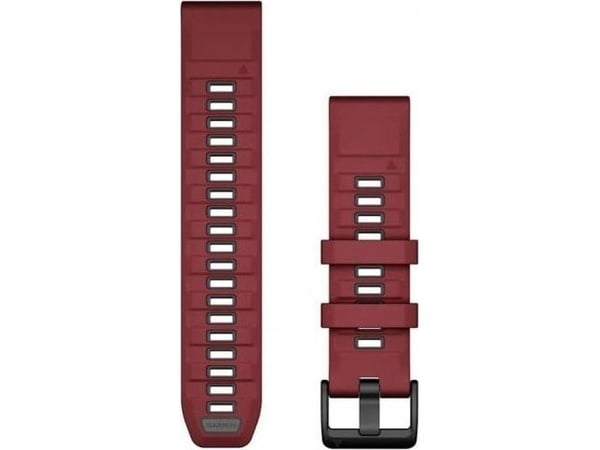 Garmin QuickFit 22 - Klokkestropp for sportsur - silikon - marsala, grafitt