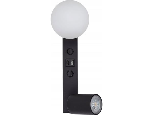 TK Lighting LAMP WALL VOXGU10 10W + G9 8W vegglampe