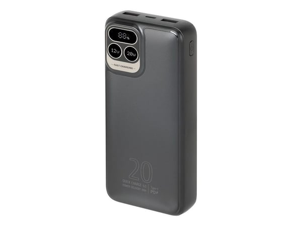 Rivacase VA2521, 20000 mAh, Lithium Polymer (LiPo), Grå
