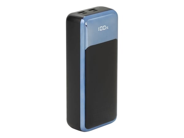 Rivacase VA1080, 30000 mAh, Lithium Polymer (LiPo), Sort, Blå