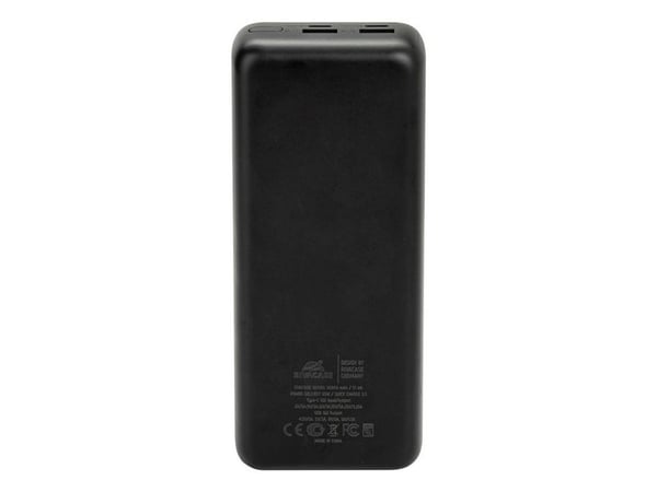Rivacase VA1080, 30000 mAh, Lithium Polymer (LiPo), Sort, Blå