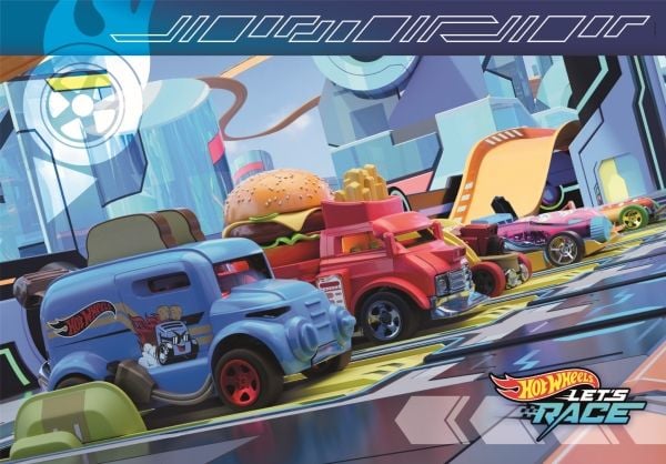 Clementoni CLE puslespill 2x60 SuperKolor HotWheels 24816