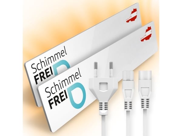 Schimmel-DRY EGS-WHI-GL - Elektrisk formfjerner - veggmontert - hvit (en pakke 2)