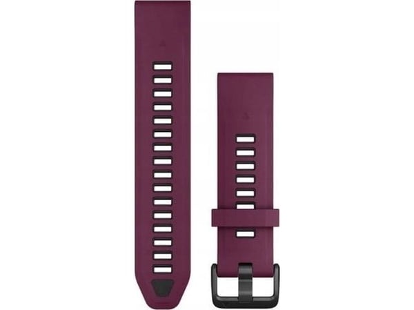 Garmin QuickFit armbånd 20 mm silikon Merlot/Graphite (010-13391-04)