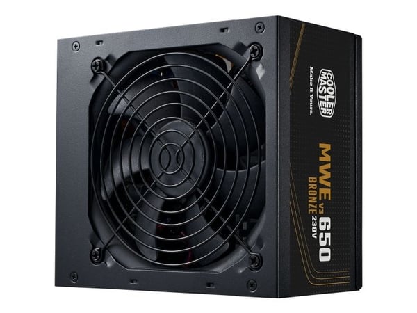 Cooler Master MWE Bronze V3 650 - Strømforsyning (intern) - ATX12V 3.1/ EPS12V - 80 PLUS Bronze - AC 100-240 V - 650 watt - aktiv PFC - Europa