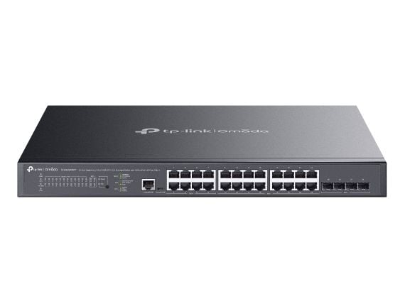 TP-Link Omada SG3428XMPP, hanterad, L2+, Gigabit Ethernet (10/100/1000), Strömförsörjning via Ethernet (PoE) stöd, Rackmontering, 1U