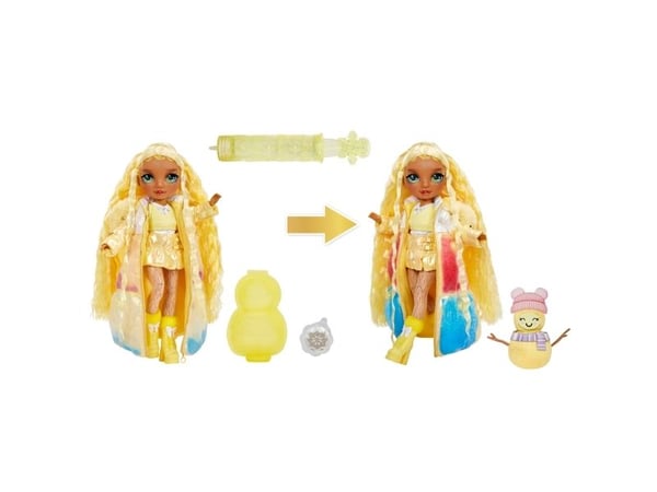 Rainbow High Winter Wonderland Doll- Sunny (Yellow), Motedukke, Jente, 4 år, Gutt/Jente, 280 mm, Flerfarget