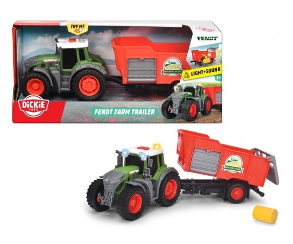 Dickie Toys 203734001, Traktor, 3 år, AAA, Plast, Sort, Grønn, Grå