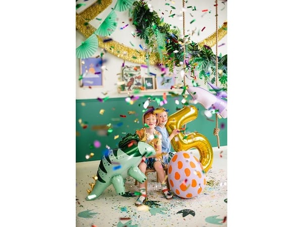 Party Deco folio ilmapallo numero "5", 86cm, kultainen yleismaailmainen
