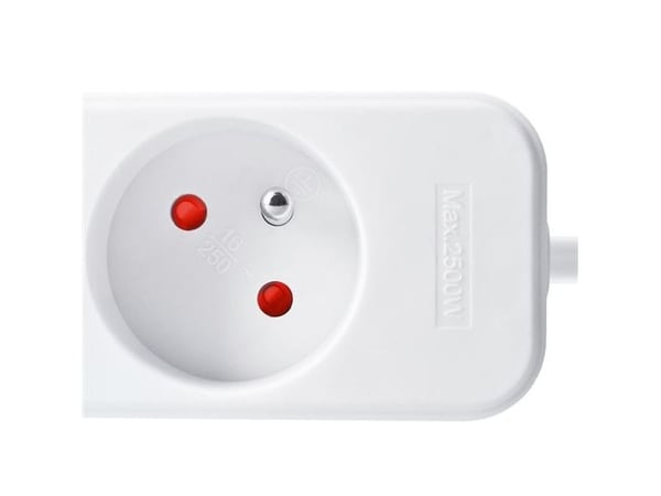 Solight PP63, 5 m, inomhus, Typ E, Typ E, Vinklad, IP20