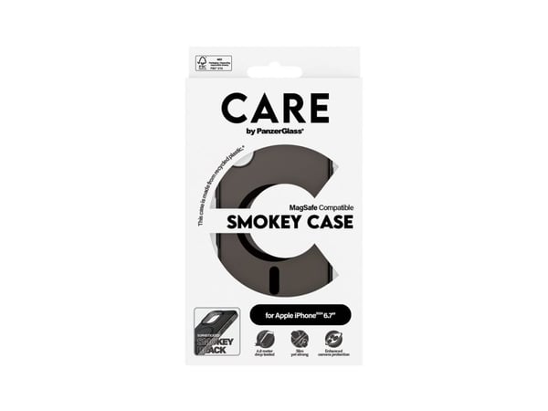 CARE by PanzerGlass Urban Combat - Baksidedeksel for mobiltelefon - MagSafe-samsvar - oleofobisk belegg, termoplast-polyuretan (TPU), polykarbonat ...