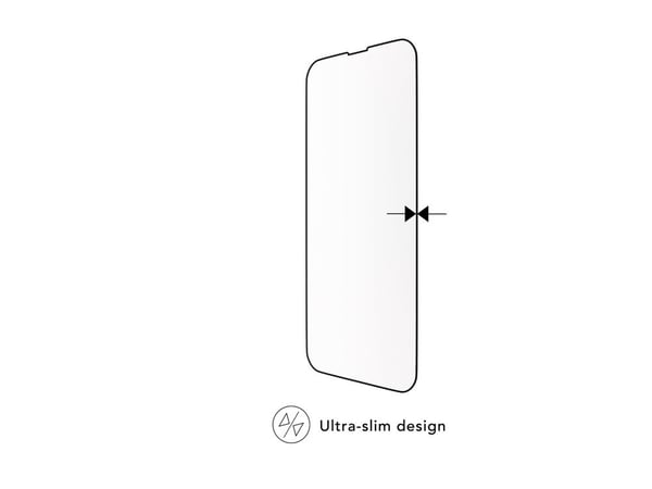 dbramante1928 Eco-shield - Skjermbeskyttelse for mobiltelefon - rammefarge svart - for Apple iPhone 13, 13 Pro, 14, 16e, 17e
