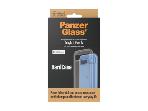 PanzerGlass ® HardCase Transparent Google Pixel 8a, Suojus, Google, Google - Pixel 8a, Läpinäkyvä