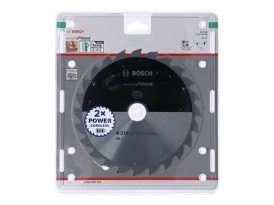 Bosch Standard for Wood - Sirkelformet sagblad - for tre - 216 mm - 24 tenner