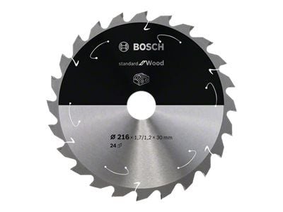 Bosch ACCU STD PYÖRSSISAHANTERÄ PUU 216X30MM 24T