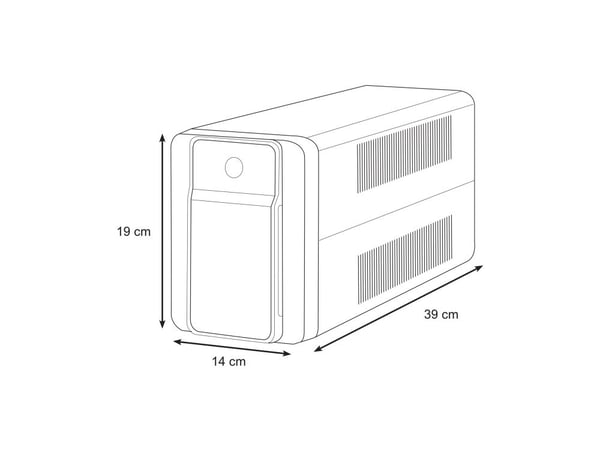 APC Back-UPS BX Series BX1600MI-FR - UPS - AC 230 V - 900 watt - 1600 VA - utgangskontakter: 4 - Frankrike - svart