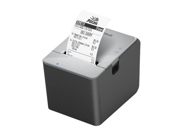 Epson TM-L100, Suoralämpö, 203 x 203 DPI, Langallinen & langaton, Musta, Harmaa