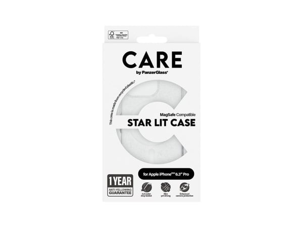CARE by PanzerGlass - Baksidedeksel for mobiltelefon - MagSafe-samsvar - stjernebelyst - for Apple iPhone 16 Pro
