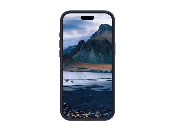 dbramante1928 Iceland Ultra - Baksidesskydd för mobiltelefon - fällbart ställ - MagSafe-kompatibilitet - D3O, plast - blå - för Apple iPhone 16 Pro