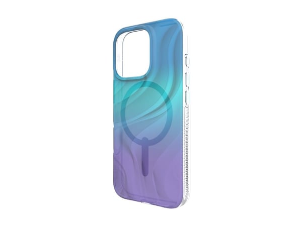 ZAGG Milan Snap - Baksidedeksel for mobiltelefon - MagSafe-samsvar - grafen - dyp aurora - for Apple iPhone 16 Pro