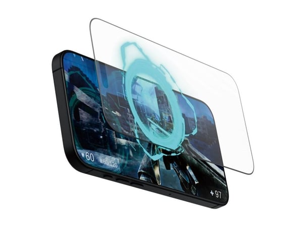 PanzerGlass Gaming - Skjermbeskyttelse for mobiltelefon - ultrabred passform - glass - rammefarge svart - for Apple iPhone 16 Pro Max