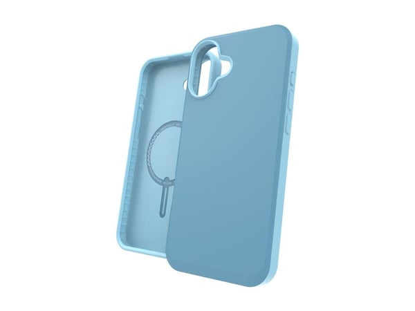 Zagg SoHo Snap - Baksidesskydd för mobiltelefon - MagSafe-kompatibilitet - grafen, termoplastisk polyuretan (TPU), plast - blå - för Apple iPhone 1...