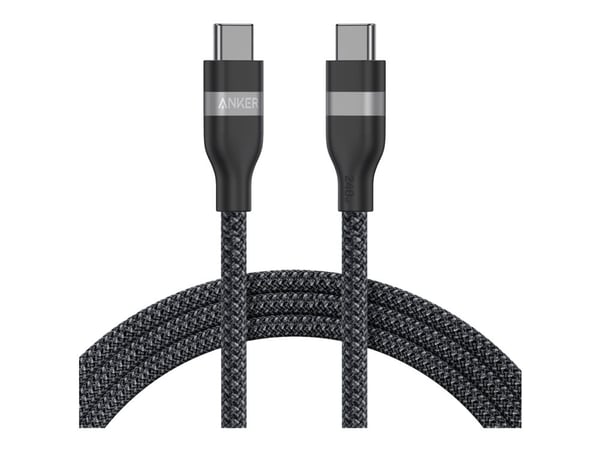 Anker - USB-kaapeli - 24-nastainen USB-C (han) til 24-nastainen USB-C (han) - 1,8 m - USB Power Delivery (240 W), flettet kabel - lajittelu
