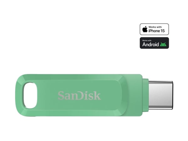 SanDisk Ultra Dual Drive Go - USB-flashstasjon - 1 TB - USB 3.2 Gen 1 / USB-C - lavendel