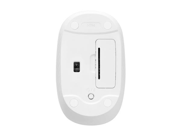 Logitech M196 - Mus - høyre- og venstrehåndet - optisk - 3 knapper - trådløs - Bluetooth - gulaktig hvit