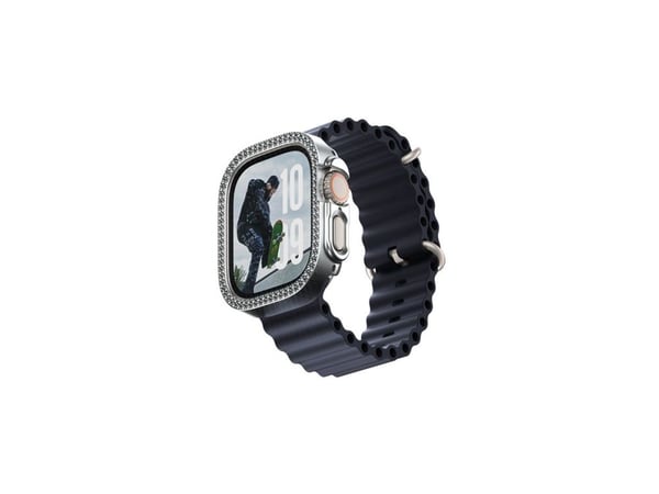 SAFE. by PanzerGlass - Støtfanger for smartarmåndsur - polykarbonat - bling-sølv - for Apple Watch Ultra 2 (49 mm)
