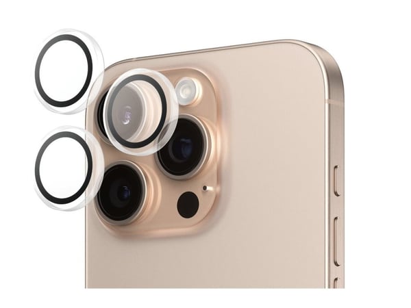 PanzerGlass Hoops - Clear Edition - linsebeskytter for mobiltelefon - gjennomsiktig - for Apple iPhone 16 Pro, 16 Pro Max