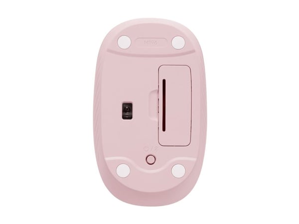 Logitech M196 - Mus - høyre- og venstrehåndet - optisk - 3 knapper - trådløs - Bluetooth - rosa