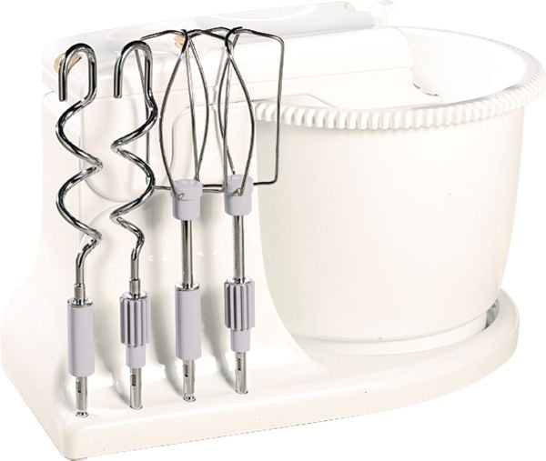 Moulinex HM412131, Bordmikser, hvit, grå, 2,5 L, Kina, metall, 450 W