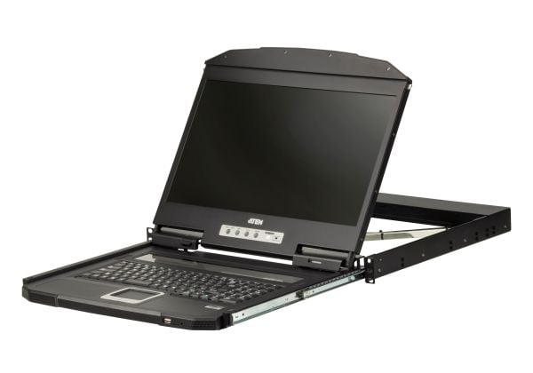 ATEN CL3100NX, 1366 x 768 piksler, HD, stativmontering, 1U, svart