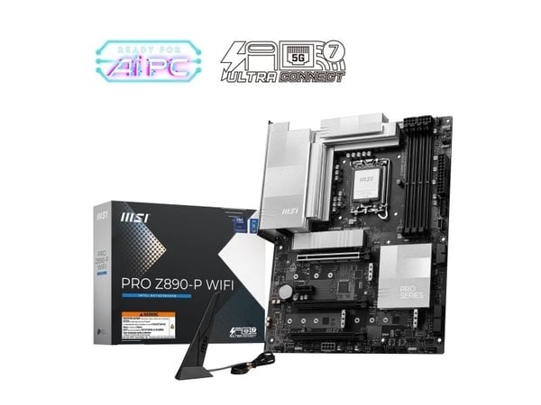 MSI PRO Z890-P WIFI - Hovedkort - ATX - LGA1851-sokkel - Z890 Chipset - USB4, USB-C 3.2 Gen 2x2, USB 3.2 Gen 1, USB-C 3.2 Gen2, USB 3.2 Gen 2 - 5 G...