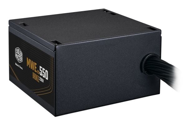 Cooler Master MWE Bronze V3 550 - Strømforsyning (intern) - ATX12V 3.1/ EPS12V - 80 PLUS Bronze - AC 100-240 V - 550 watt - aktiv PFC - Europa
