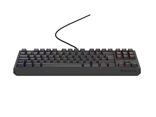 GENESIS Thor 230 TKL, Koblet med ledninger (ikke trådløs), USB, Mekanisk nøkkelbryter, QWERTY, RGB LED, Sort