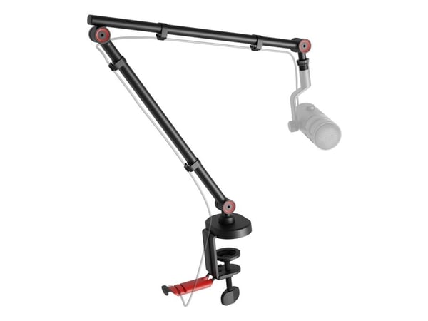 GENESIS NGM-2156, Boom-mikrofonstativ, Skrivebordsmontering, Sort, Stål, Metall, 3/8 5/8"