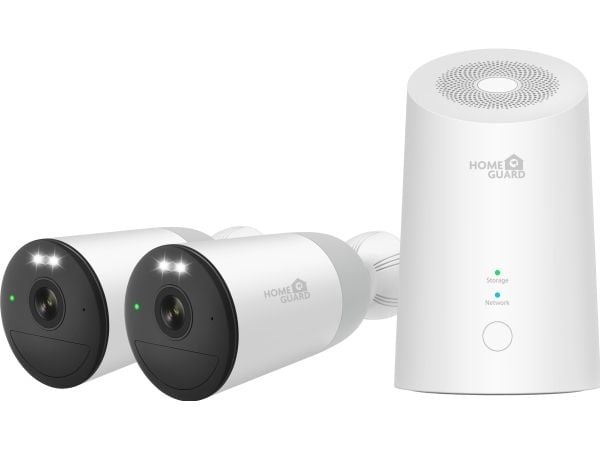 HOMEGUARD Active Defender - NVR + kamera(er) - AC-drevet, batteridrevet - 10 kanaler - 2 kamera(er) - CMOS