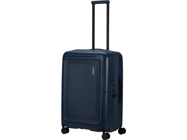 American Tourister DashPop, Vaunu, Kova kuori, Sininen, Matkustamo, 4 renkaita, Pyörivä pyörä