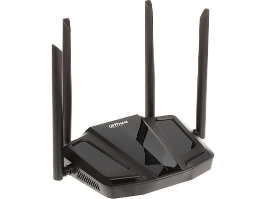 Dahua Technology AC12, Wi-Fi 5 (802.11ac), Dobbelbånd (2.4 GHz / 5 GHz), Ethernet/bredbåndsforbindelse, Sort, Frittstående router