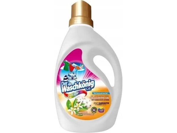 Waschkönig Waschkonig Zel 100p 3 l appelsin og bommullekstrakt Color til vask