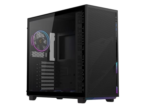 GIGABYTE C400, Midi Tower, PC, musta, ATX, mikro ATX, Mini-ITX, Lasi, Muovi, Terästä, Pelaaminen