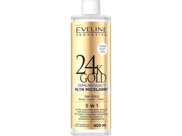 EVELINE_24k Gold płyn micelarny 5w1 400 ml EVELINE_24k Gold płyn micelarny 5w1 400 ml