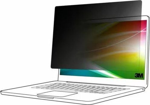 3M BP133W1B - Notebookpersonvernsfilter - lyssterk skjerm - avtakbar - flip/lim - 13.3" - svart