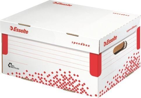 Esselte Speedbox kuljetuslaatikko FSC® A4, Kartonki, Punainen, Valkoinen, A4, 290 g, 252 x 355 x 193 mm