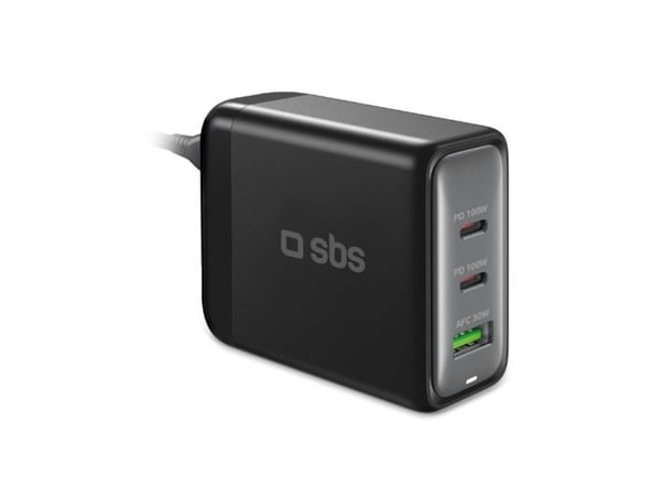 SBS TECHGSTUSB2C100W, Innendørs, AC, Svart