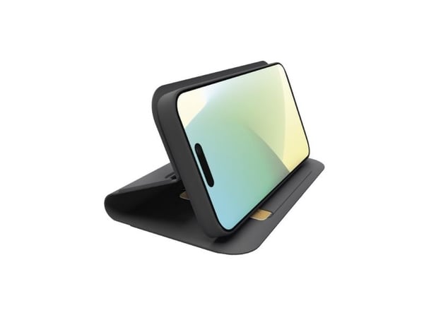 SBS lommebokstativ iPhone 16 svart